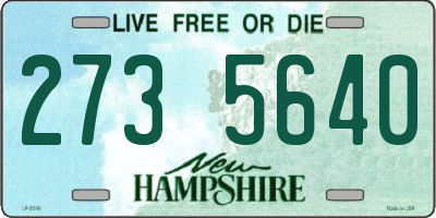 NH license plate 2735640