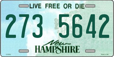 NH license plate 2735642