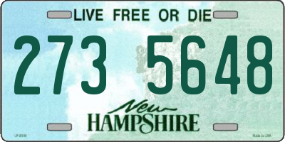 NH license plate 2735648