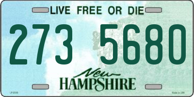 NH license plate 2735680