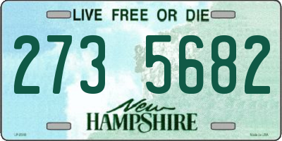 NH license plate 2735682