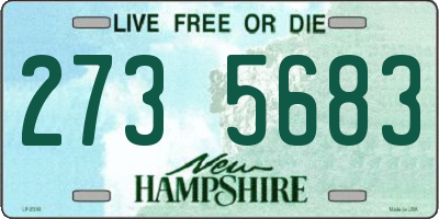 NH license plate 2735683
