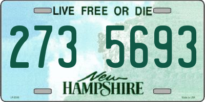 NH license plate 2735693