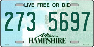 NH license plate 2735697