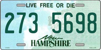NH license plate 2735698