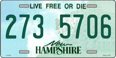 NH license plate 2735706
