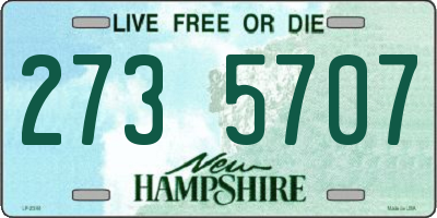 NH license plate 2735707
