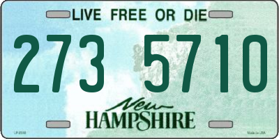 NH license plate 2735710