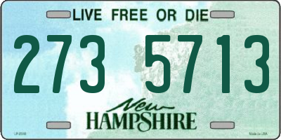 NH license plate 2735713