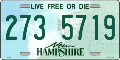 NH license plate 2735719