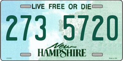 NH license plate 2735720