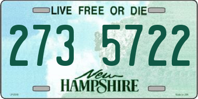 NH license plate 2735722