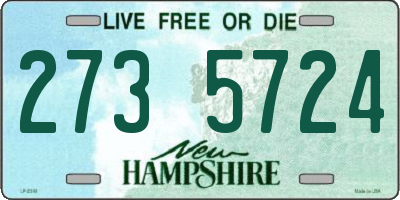 NH license plate 2735724