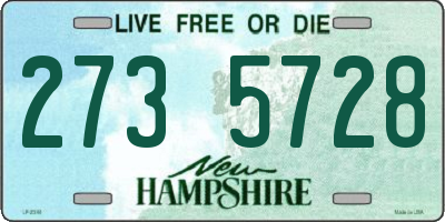 NH license plate 2735728