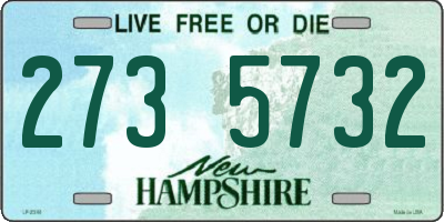 NH license plate 2735732