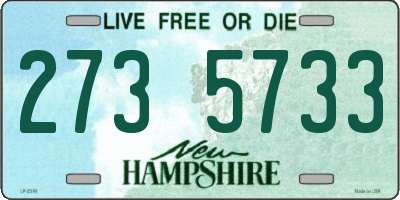 NH license plate 2735733