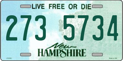 NH license plate 2735734