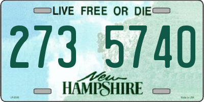 NH license plate 2735740