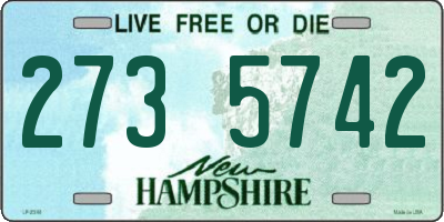 NH license plate 2735742
