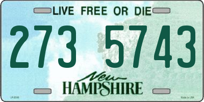NH license plate 2735743