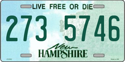NH license plate 2735746