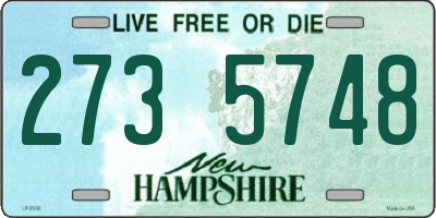 NH license plate 2735748