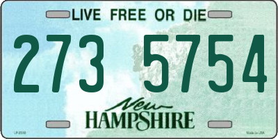 NH license plate 2735754