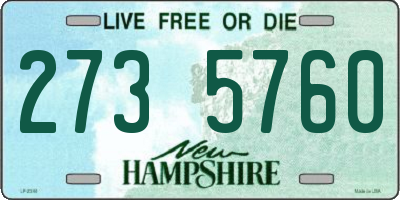 NH license plate 2735760