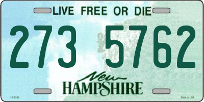 NH license plate 2735762