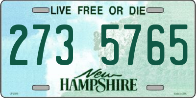 NH license plate 2735765