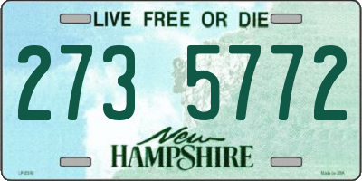 NH license plate 2735772