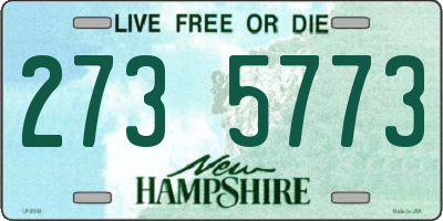 NH license plate 2735773
