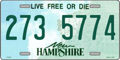 NH license plate 2735774
