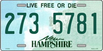 NH license plate 2735781