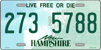 NH license plate 2735788
