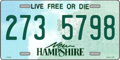 NH license plate 2735798