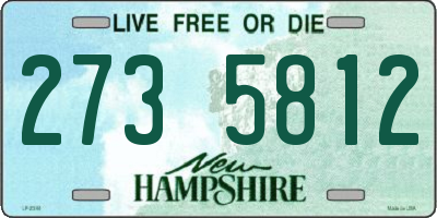 NH license plate 2735812