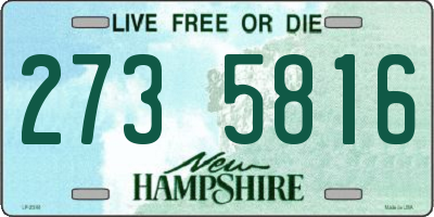 NH license plate 2735816