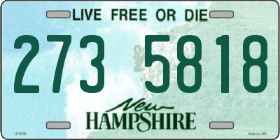 NH license plate 2735818
