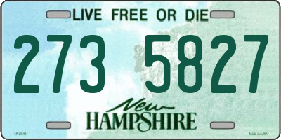 NH license plate 2735827