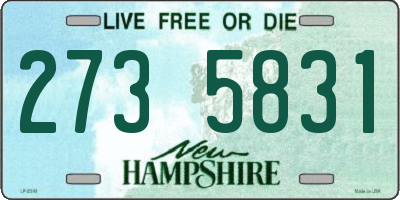 NH license plate 2735831