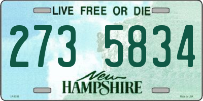 NH license plate 2735834