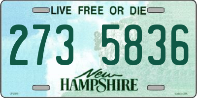 NH license plate 2735836