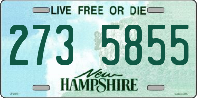 NH license plate 2735855