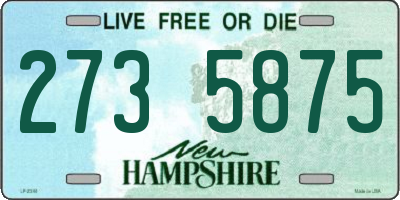 NH license plate 2735875