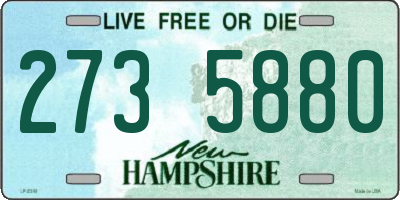 NH license plate 2735880
