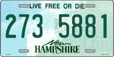 NH license plate 2735881