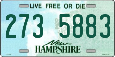 NH license plate 2735883