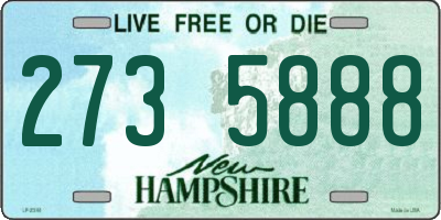 NH license plate 2735888