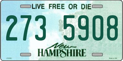 NH license plate 2735908